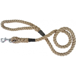 Dog & Co Cotton Mix Trigger Rope Lead Natural 5/8" X 48" Hem & Boo